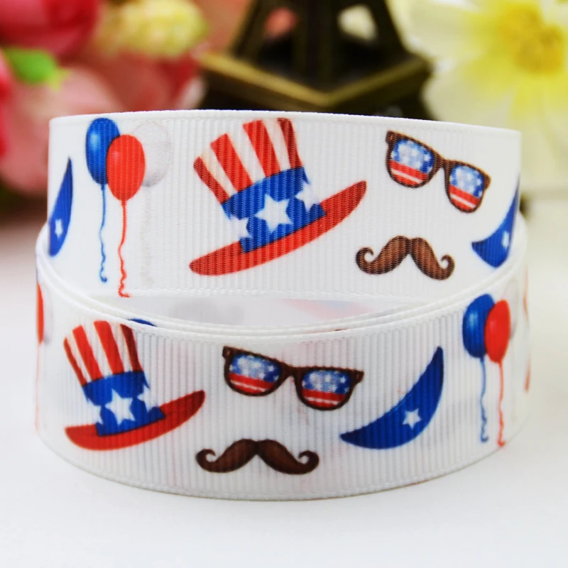 

22 мм 25 мм, 38 мм, 75 мм День независимости мультфильм печатных Grosgrain Ленточные швейные принадлежности, с бантом, женские аксессуары для волос X-00956 10 метров
