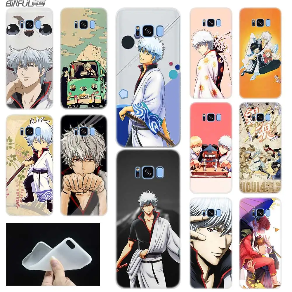 Мягкий силиконовый чехол для Samsung S30 S20 S11 S10 S9 S8 Plus lite 11e 10e Uitra S7Edge GINTAMA | Мобильные