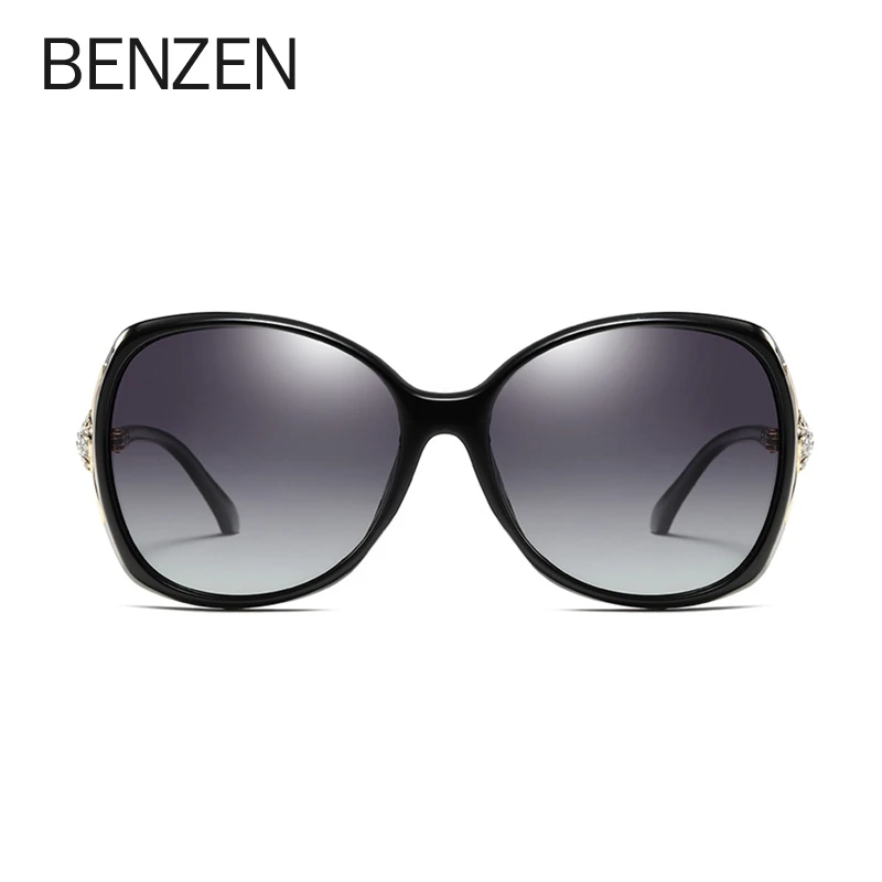 BENZEN, роскошные, стразы, солнцезащитные очки для женщин, фирменный дизайн, новинка, женские солнцезащитные очки, Ретро стиль, овальные оттенки, oulo, УФ-защита, 6615