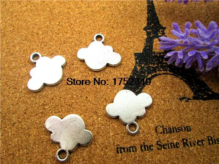 

75pcs-- Cloud Charms Antique Tibetan silver Cloud Charms pendants ,DIY Supplies 13x16mm