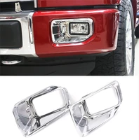 bbqfuka abs chrome car outer front fog light lamp cover trims for ford f150 f 150 2016 2017 car exterior accessories styling
