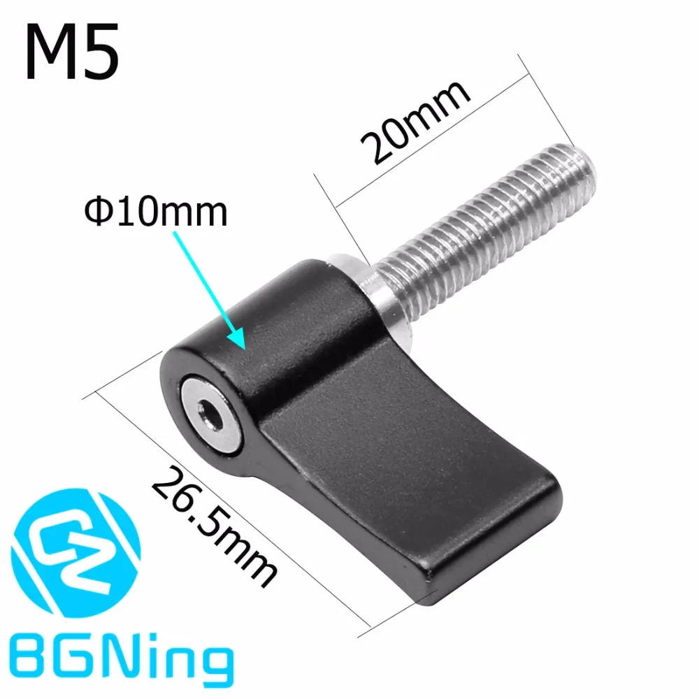 Алюминиевая L-образная Регулировка затягивание Блокировка 7-образная ручка винт