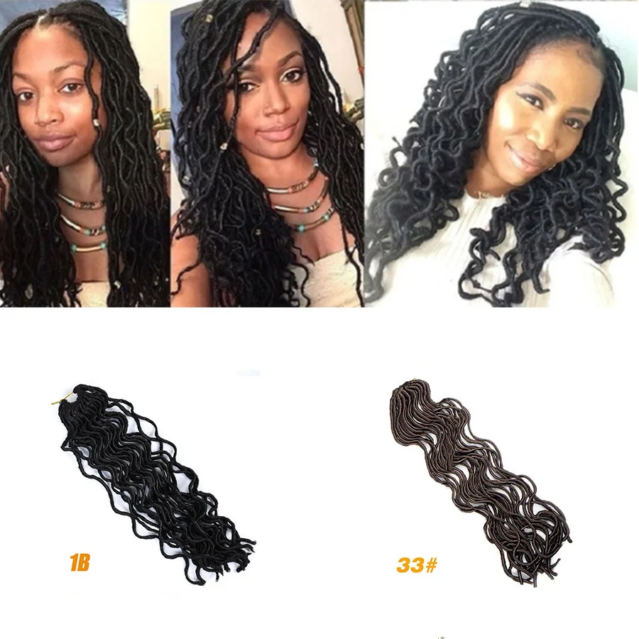 MUMUPI 20 ''Faux locs вьющиеся плетеные пряди синтетические волосы для наращивания