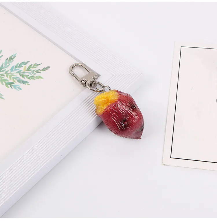 Брелок для ключей Durain из каучука женщин креативный брелок с апельсинами и яицами