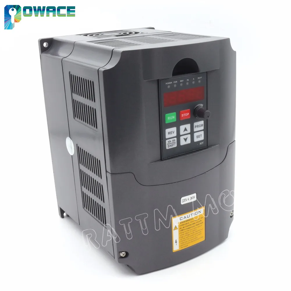 

4 кВт 220 В VFD HY преобразователь частоты привода 4HP 18A контроль скорости
