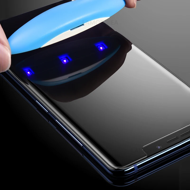 УФ клей Sceen для Huawei Honor 8X жидкое закаленное стекло Mate 20 Pro P20 10 Note Magic 2 Nova 3 3i|Защитные