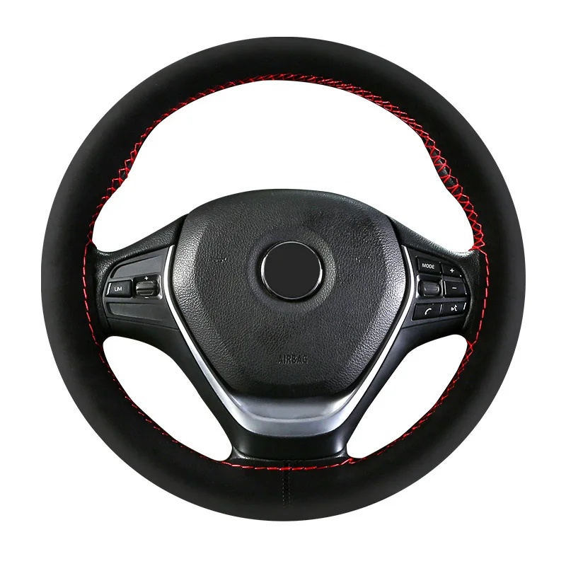 Роскошный чехол с плетением на руль замшевые чехлы tecnology для lada prior vesta kia rio 3 seat leon