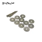 Алмазный шлифовальный круг ZtDpLsd 10 шт., Аксессуары для Dremel 16 мм, пила, мини циркулярная пила, режущий диск Dremel, роторный инструмент, алмазный диск