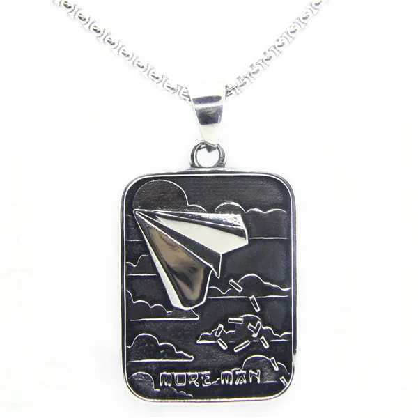 2018 крутая модная подвеска в виде бумажного самолета детства ювелирные изделия из