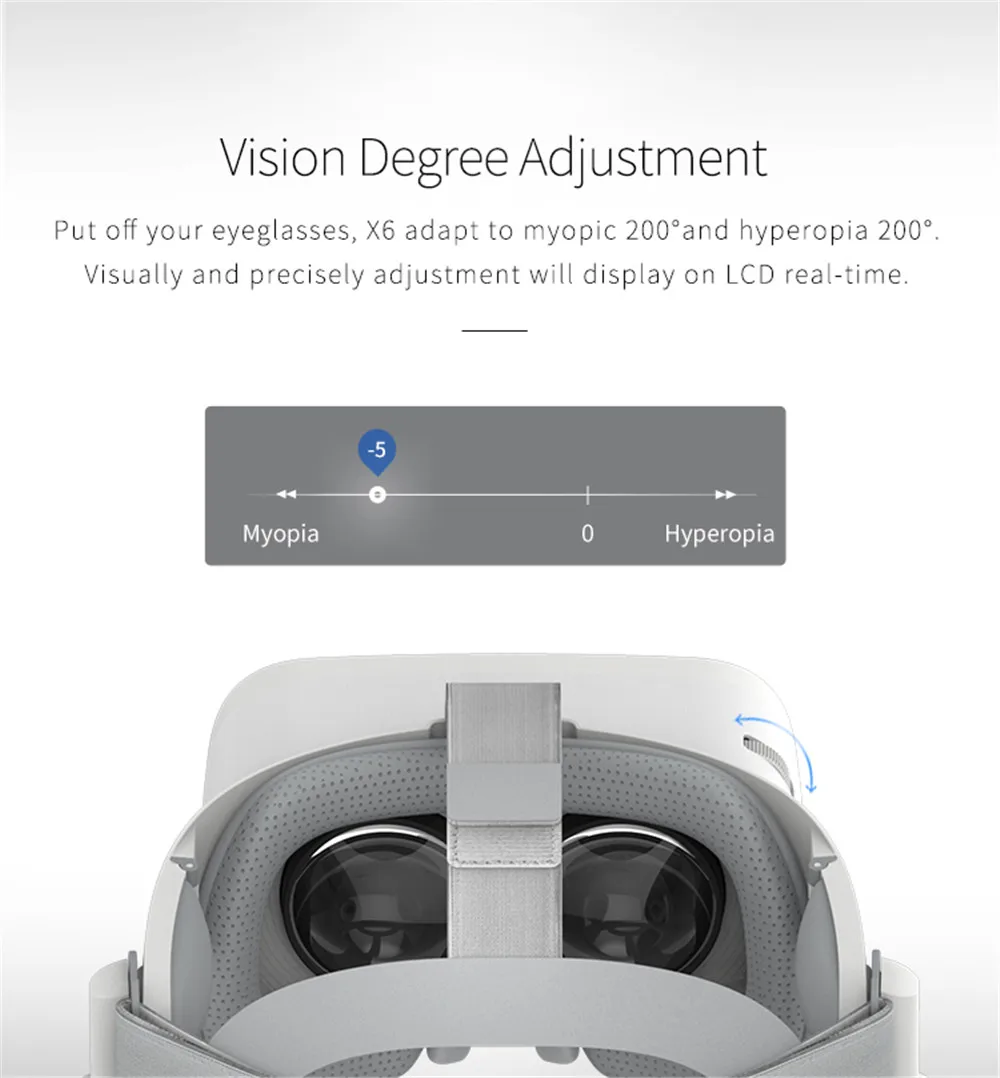 BOBOVR X6 3D Виртуальная реальность VR очки 2 5 K HD гарнитура Android 16 GB шлем погружения одно