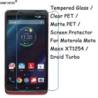 Закаленное стеклопрозрачная ПЭТматовая ПЭТ-защитная пленка для экрана Motorola Moto Maxx XT1225  Droid Turbo XT1254