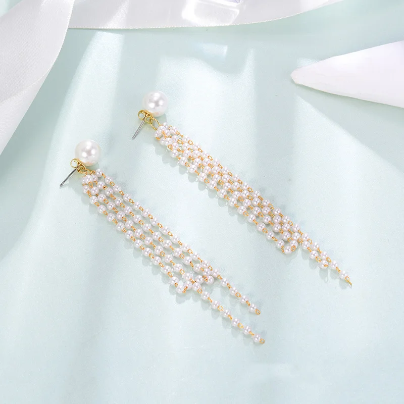 Фирменная Новинка 1 пара модные серьги кисточки ювелирные изделия для женщин