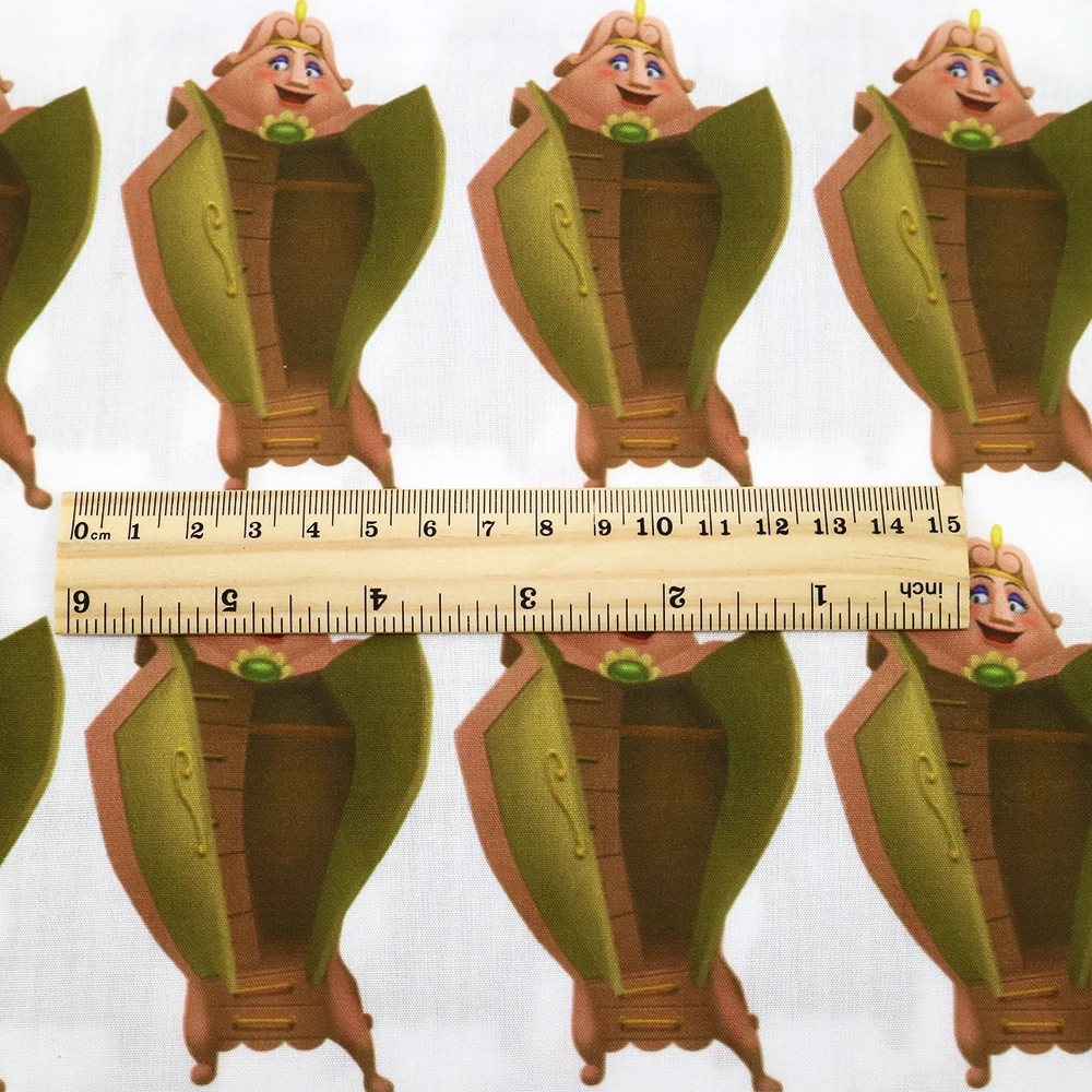 1058814001 Новинка, 50*145 см, лошадь, луна, полиэстер, хлопок, ткань с принтом, швейные стеганые ткани для лоскутного шитья, Рукоделие, сделай сам, c2848 - Цвет: 1058814001