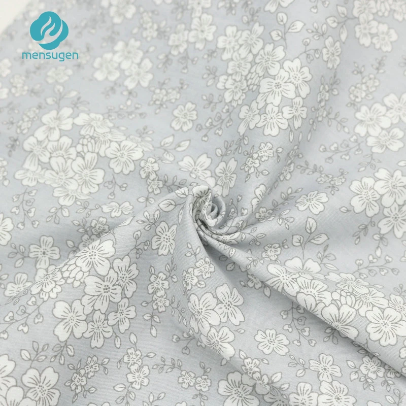 160 см * 50 серый с цветочным принтом хлопчатобумажная ткань для украшения Швейные