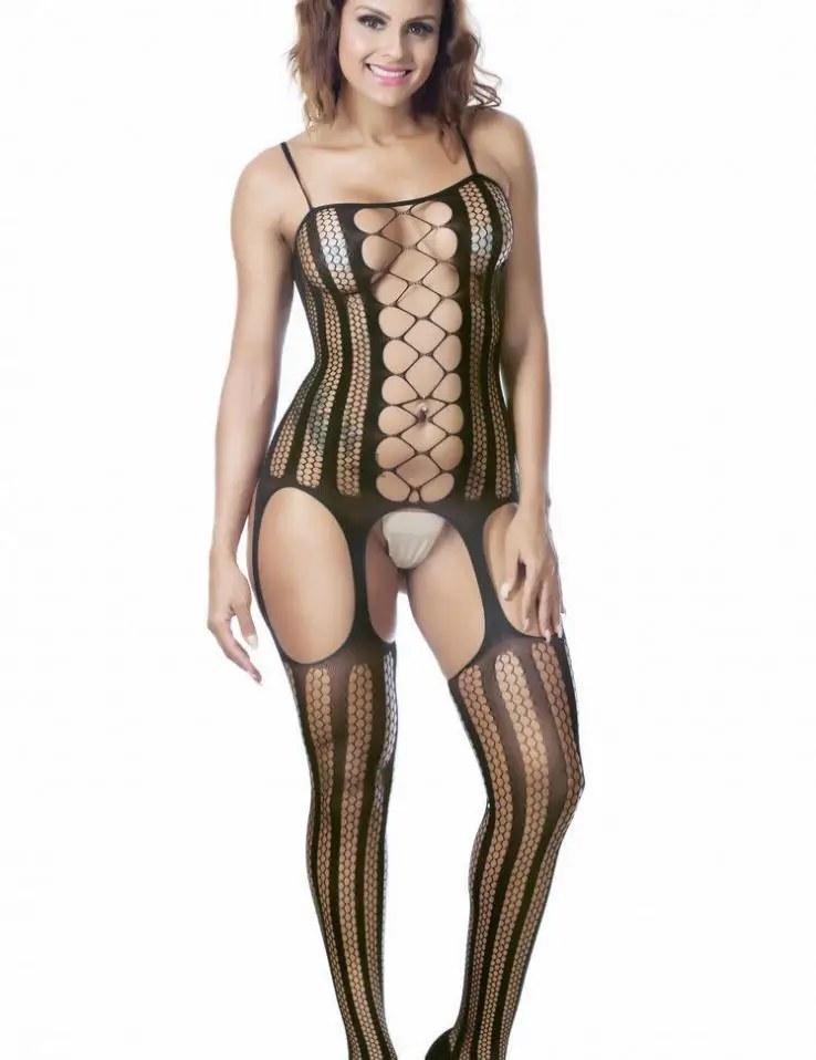 sex lingerie suit fishnet bodysuit body transparent seamless underwear lace stocking women stripper clothes |