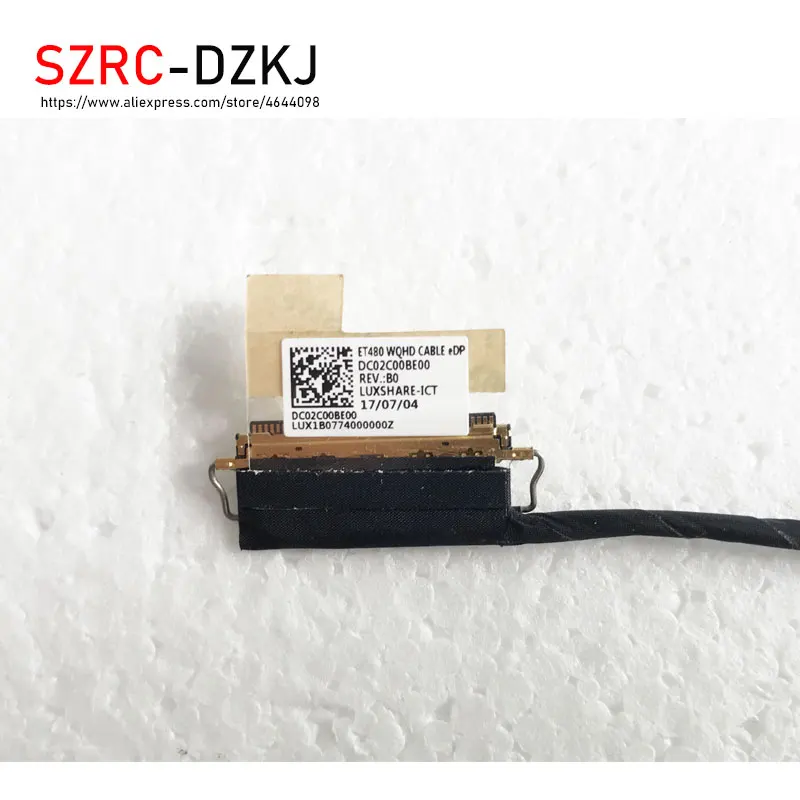 Оригинальный кабель ЖКД WQHD LCD для Lenovo ThinkPad T480 ET480 FRU 01YR503 DC02C00BE00|Компьютерные кабели