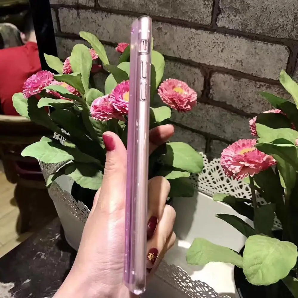 Luxury Liquid Glitter Sand Mobile Phone Cases For Samsung Galaxy S9 S8 S10 Plus S7 Edge Heart Sequins Dynamic Plastic Soft |