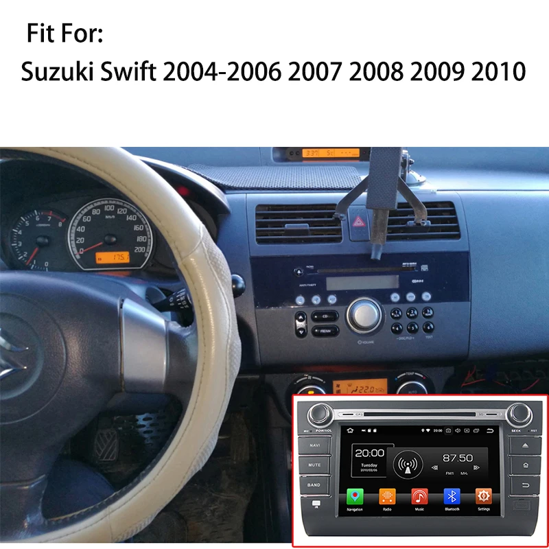 Haisunny 4G Оперативная память Android 8 0 автомобильный DVD для Suzuki Swift 2004-2006 2007 2008 2009 2010 32G