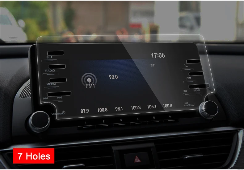 Для Honda Accord 10th Автомобильный gps навигационный экран стальная защитная пленка приборная панель обезболивающая пленка автомобильные наклейки аксессуары