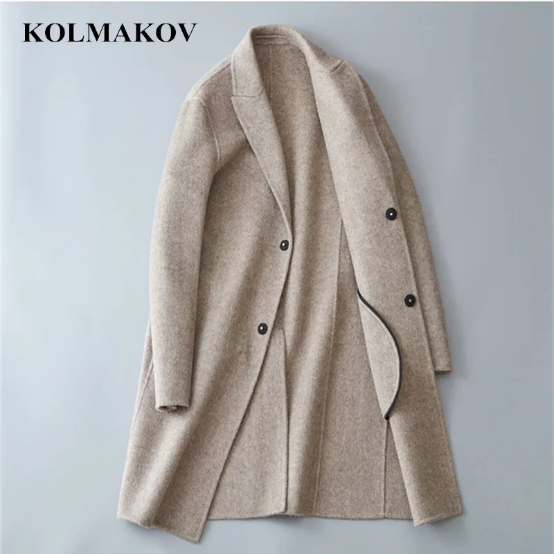 Мужская ветровка KOLMAKOV Длинная в Корейском стиле с двусторонним покрытием для
