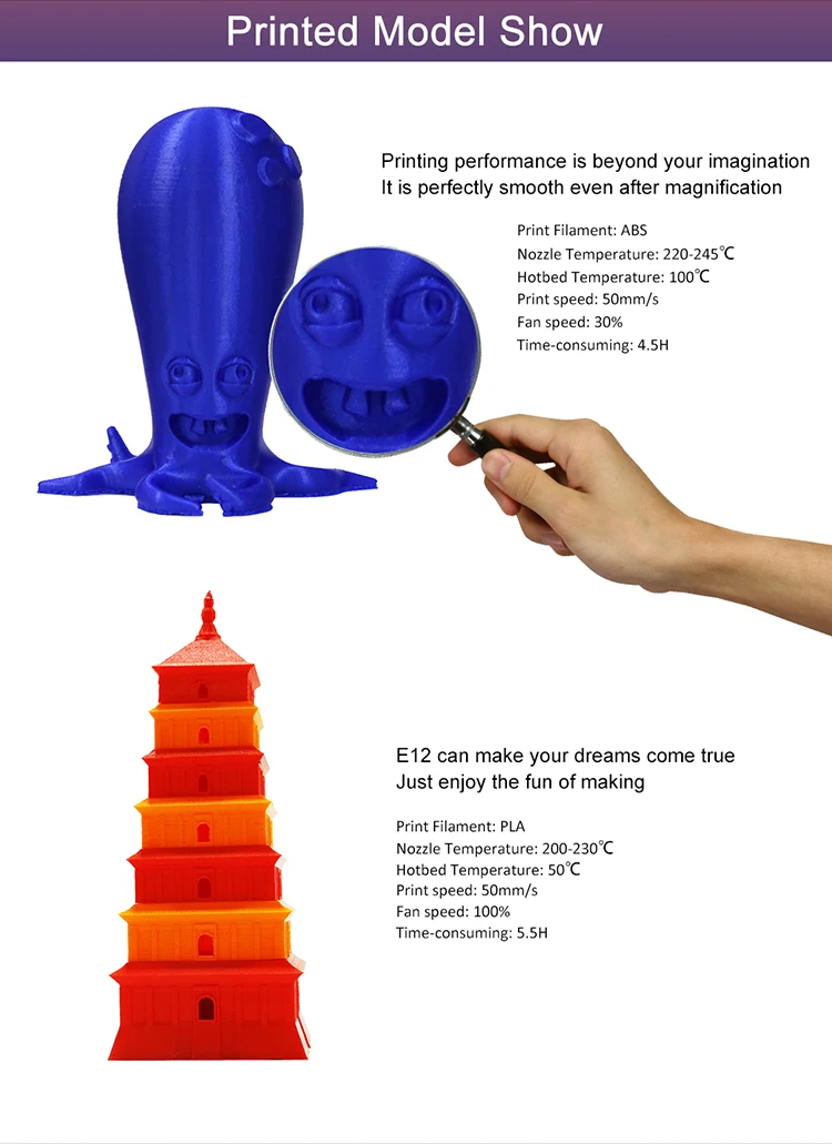 Прямая с фабрики Anet A8 A6 E10 E12 обновление Prusa I3 автоматическое выравнивание 3d принтер ЖК-экран DIY 3 D принтер с бесплатной нитью