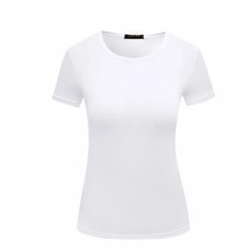 Женская футболка с короткими рукавами Повседневная Эластичная хлопковая 5