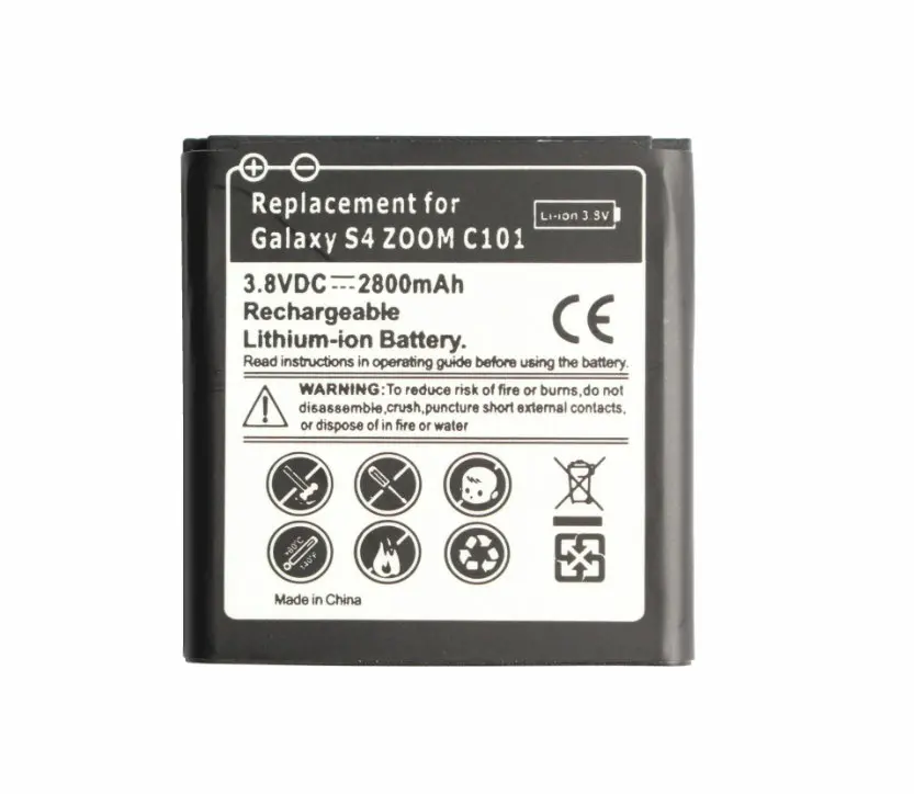 Ciszean 1X 2800mAh B740AC/K/E/U 3.8VDC Сменный аккумулятор для Samsung Galaxy S4 Zoom C101 C1010 C105A C105 NXF1 NX3000