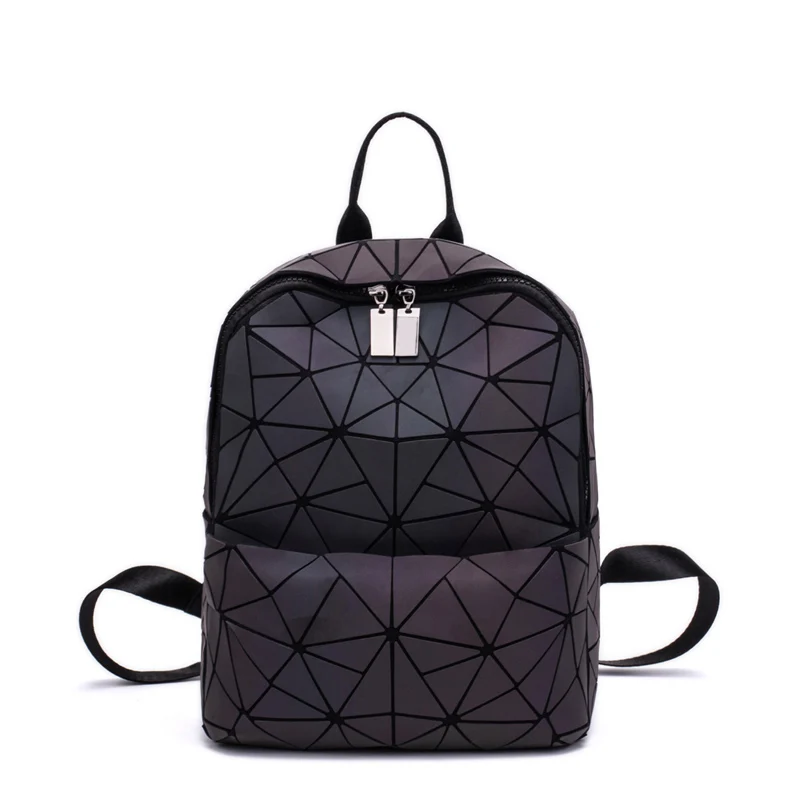 Luminous C Модный женский рюкзак Mochila, геометрические светящиеся рюкзаки сумка для девочек, фосфоресцирующие дорожные сумки на плечо для школы, рюкзак - Цвет: Luminous C