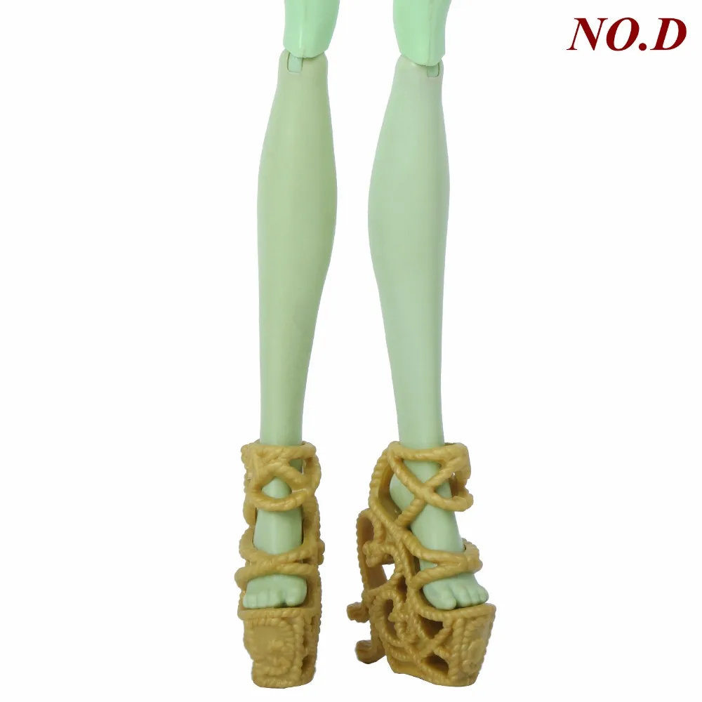 Высококачественные кукольные туфли для куклы Monster high, свадебная одежда для вечеринки, смешанные стильные туфли на высоком каблуке, сандалии, игрушки, аксессуары