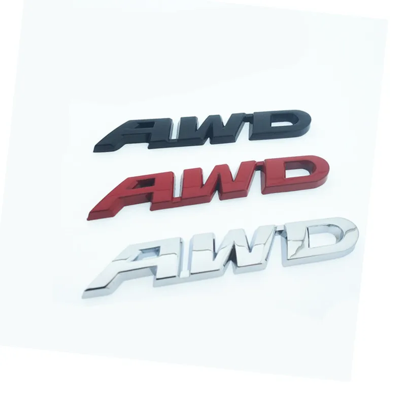 3D хромированная металлическая наклейка CDIY эмблема AWD логотип задней наклейки для