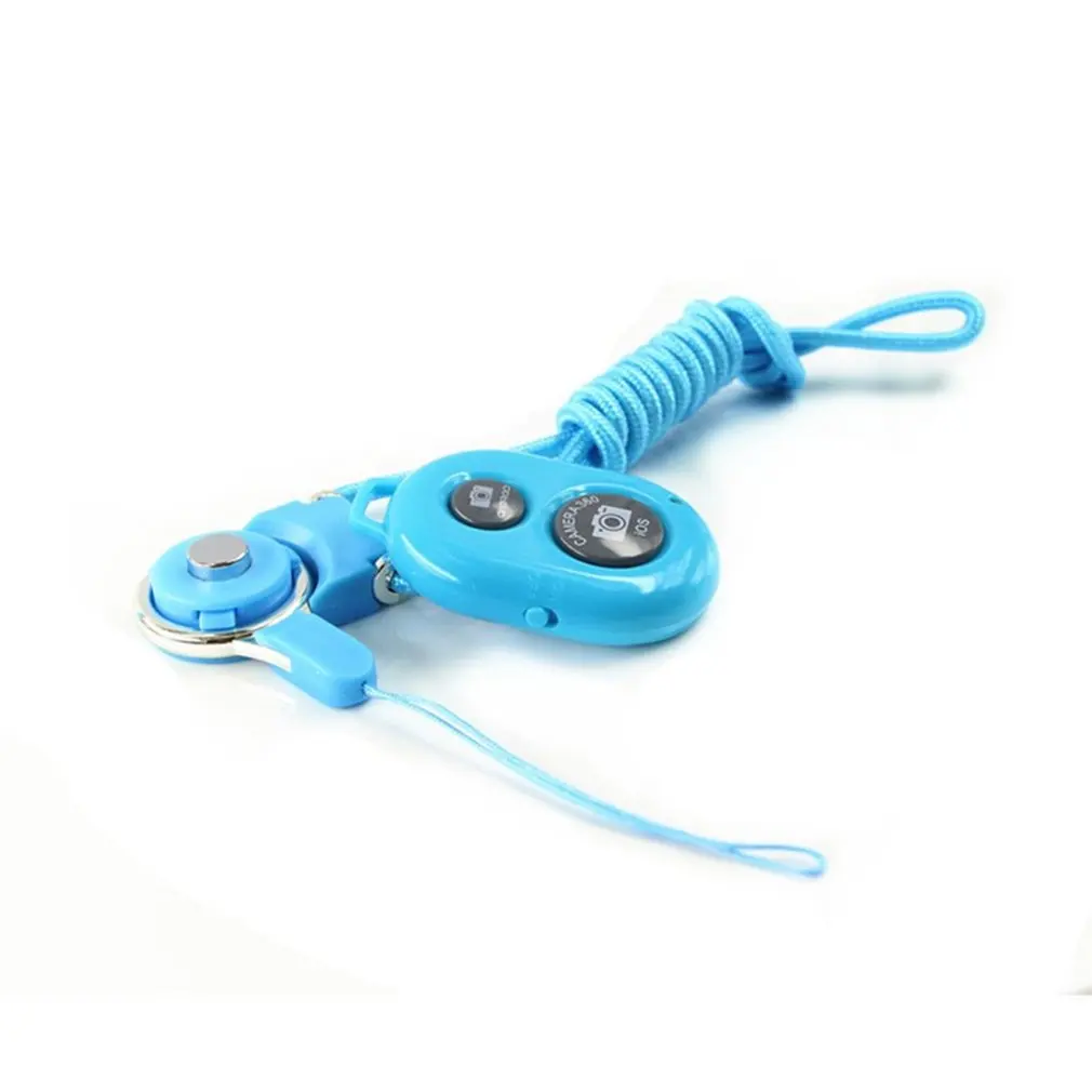 blue Kebidu селфи монопод беспроводной Bluetooth спуск затвора камеры пульт дистанционного управления Автоспуск для iPhone IOS samsung Android - Цвет: blue