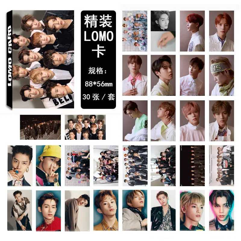 Новый 30 шт./компл. KPOP NCT 127 Team 02 альбом регулярные HD фото карты ПВХ Self Made ЛОМО