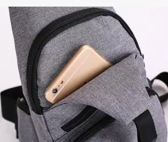 Мужской холщовый рюкзак с USB-зарядкой | Багаж и сумки