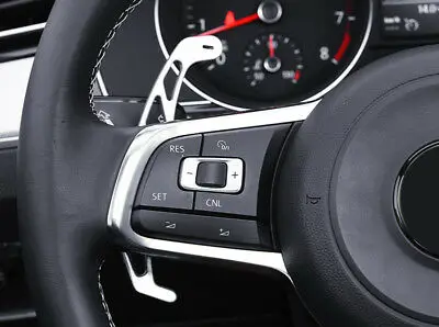 Серебро DSG Paddle Shift Shifters Racing Замена для VW Golf Mk7 GTI R 14 18|Хромирование| |