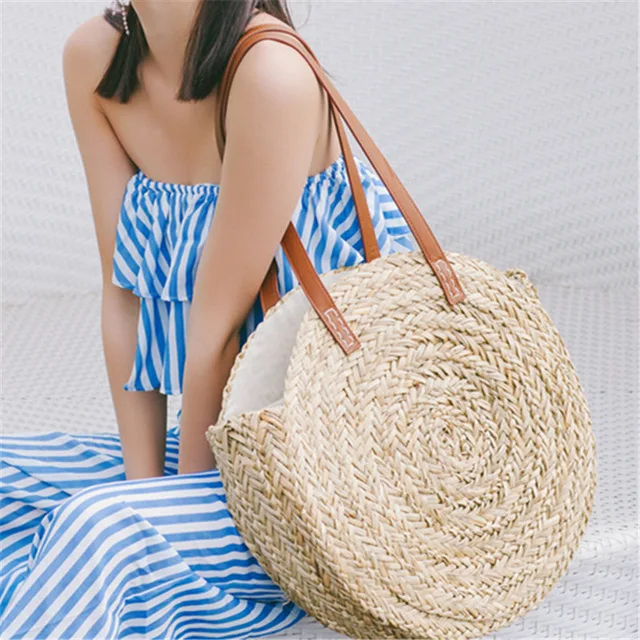 NEW Female Straw Bag Summer Style Bohemia Women Handbags Big Shoulder Bags Fashion Knitted Beach Straw Bag High Quality Design
NEW Female Straw Bag Summer Style Bohemia Women Handbags Big Shoulder Bags Fashion Knitted Beach Straw Bag High Quality Design