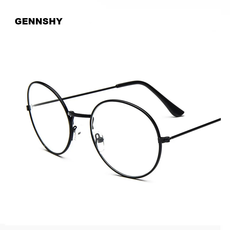 Новинка в Корейском стиле Металлическая оправа для очков женская обувь с круглым