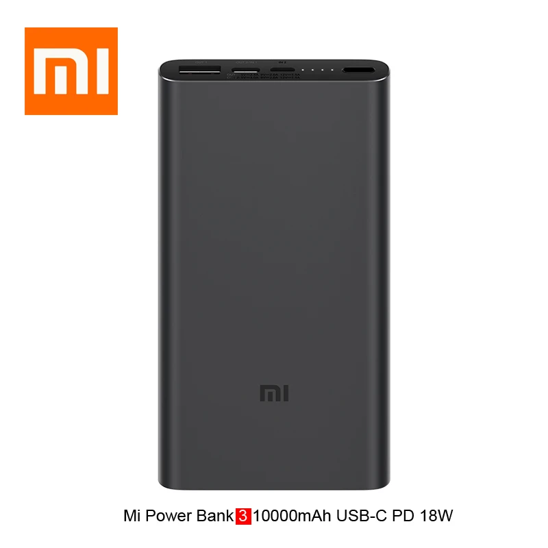Xiaomi PD Power Bank 3 10000 мАч USB Type C QC3.0 Быстрая зарядка Mi Powerbank портативное зарядное