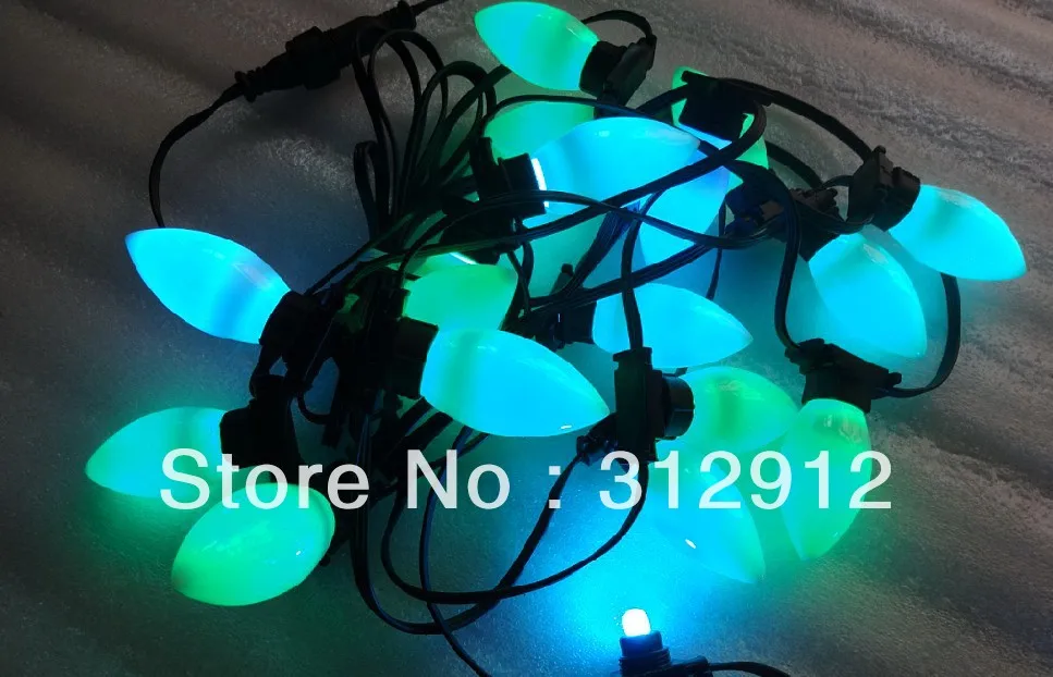 50 узлов DC12V WS2811 LED technicolor pixel водонепроницаемый полный цвет с гладкой крышкой milky