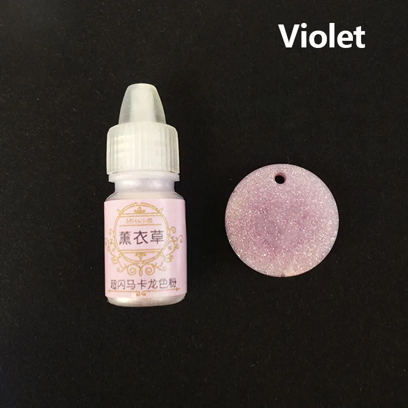Violet 1 шт. УФ смолы клей Пигмент Цвет порошок украшения прочный DIY ремесла Лучшая цена - Цвет: Violet