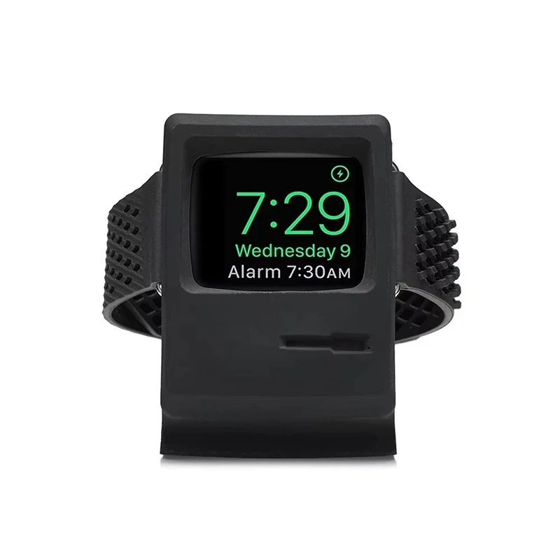 URVOI подставка для apple watch series 1 2 Держатель watchOS 4 тумбочка режим ремонт Хранитель PC домашняя зарядная док-станция для Macintosh дизайн - Цвет: Color black