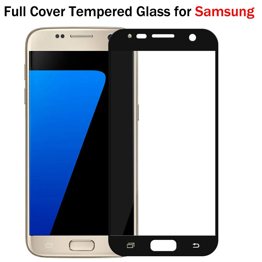 9H полное покрытие закаленное стекло для Samsung Galaxy A3 A5 2017 J510 J710 2016 S7 S6 S5 J5 J7 Prime Note 5 A8 A9