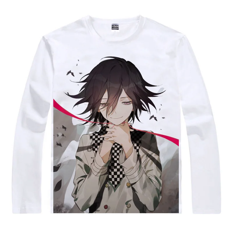 Мужская футболка Makoto Naegi Kyoko Kirigiri Danganronpa V3 Killing Harmony Повседневная Винтажная