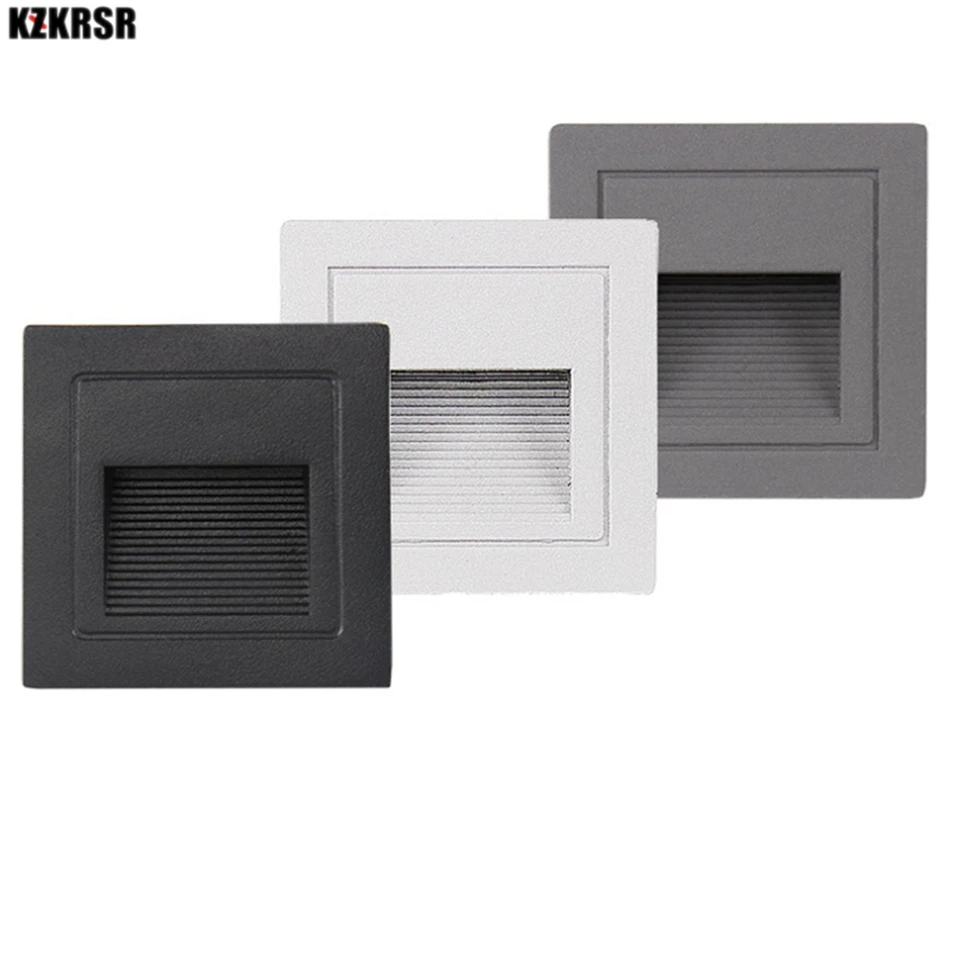 

AC85V-265V наружная светодиодная лампочка для подножки водонепроницаемый IP65 лестничный светильник Настенный встраиваемый подземный светильни...