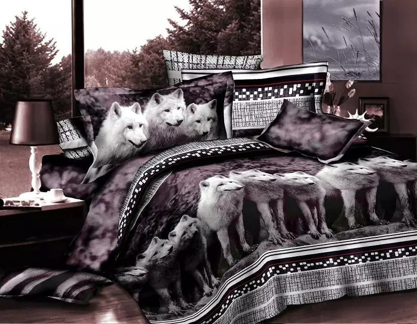 3D Красная Роза черная кожа цветочный принт комплект постельного белья Королева размер 3d комплект постельного белья s(одеяло не входит в комплект - Цвет: Слоновая кость