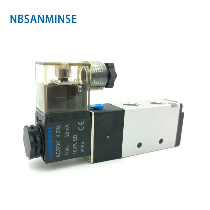 4V210 06 / 08 Соленоидный клапан G 1/8 &quotG 1/4&quot двухпозиционный пневматический