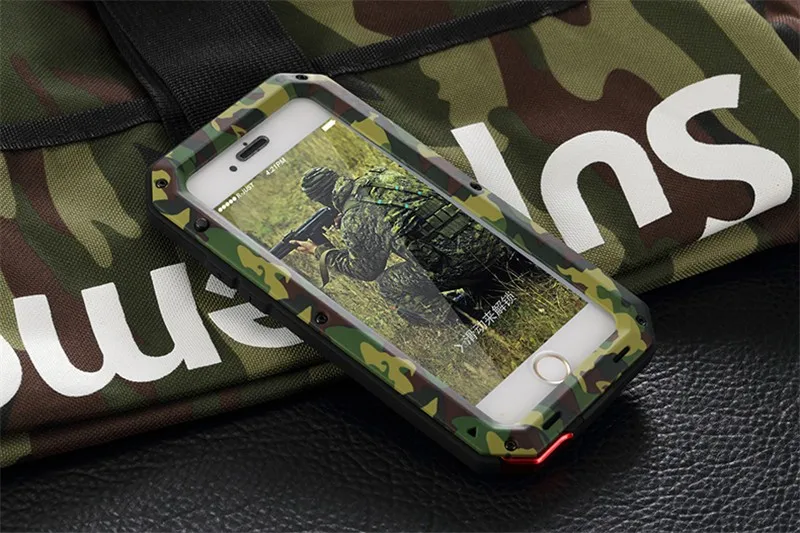 R-JUST, роскошный сверхмощный защитный металлический противоударный чехол для телефона iphone 8X7 5 5S SE 6 6S Plus