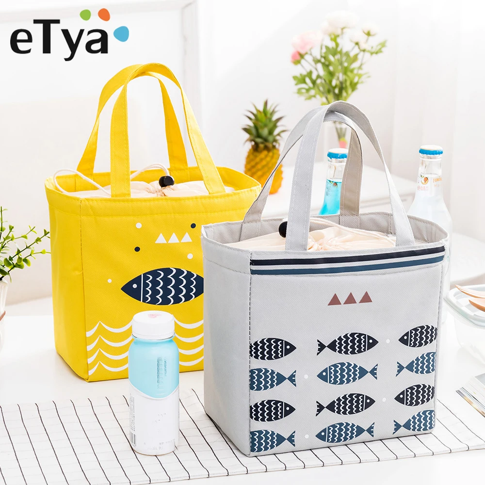 ETya сумка для ланча с животным принтами Женская портативная функциональная