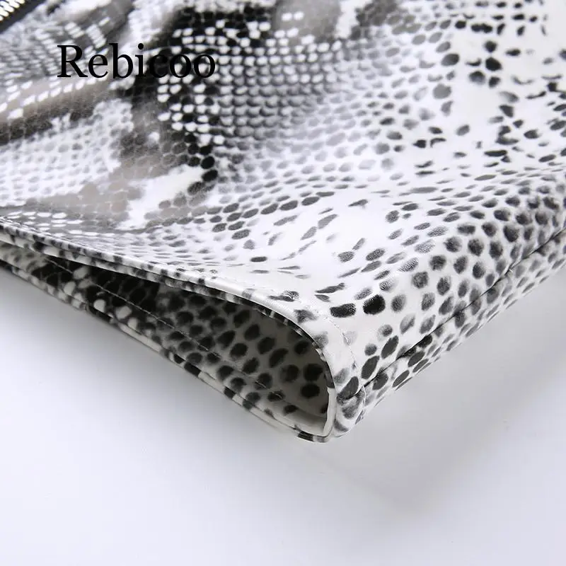 White Snake Print Leather Skirt Streetwear 2019 Mini Skirts Womens High Waist | Женская одежда