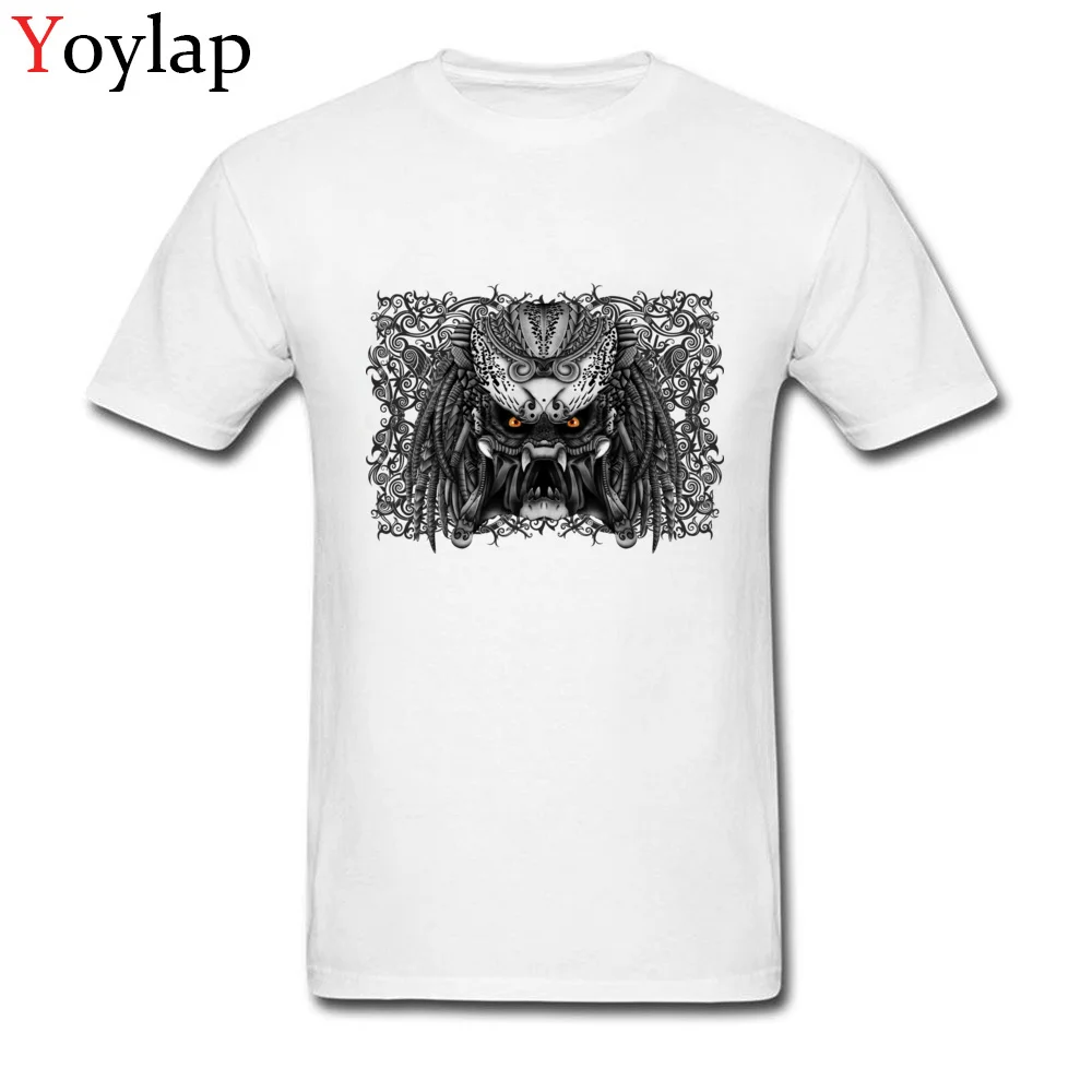 Ретро Ацтек Alien маска крутой дизайн футболка для мужчин хлопок короткий рукав