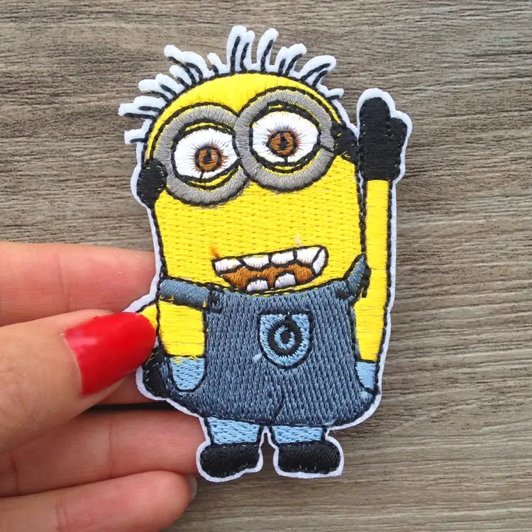 Мультяшная аппликация Детский свитер одежда пуховое пальто джинсовая вышивка